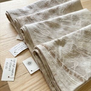 Set of Cream Linen Tie Dyed Napkins